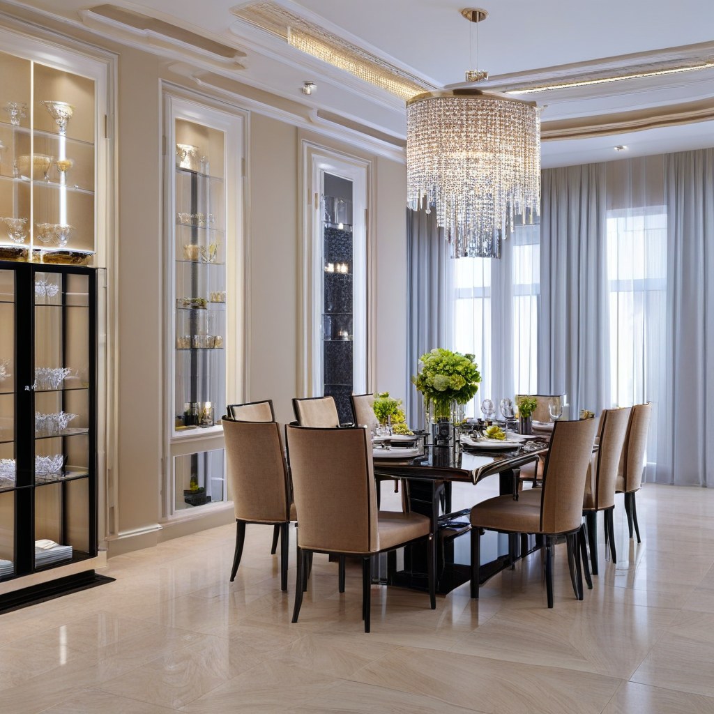 German luxury interior with an elegant dining room ambience by Casa Padrino