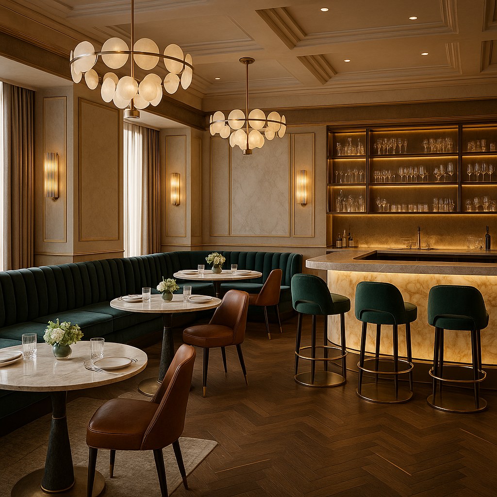 Hotel FF&E supplier restaurant and bar furnishing by Casa Padrino