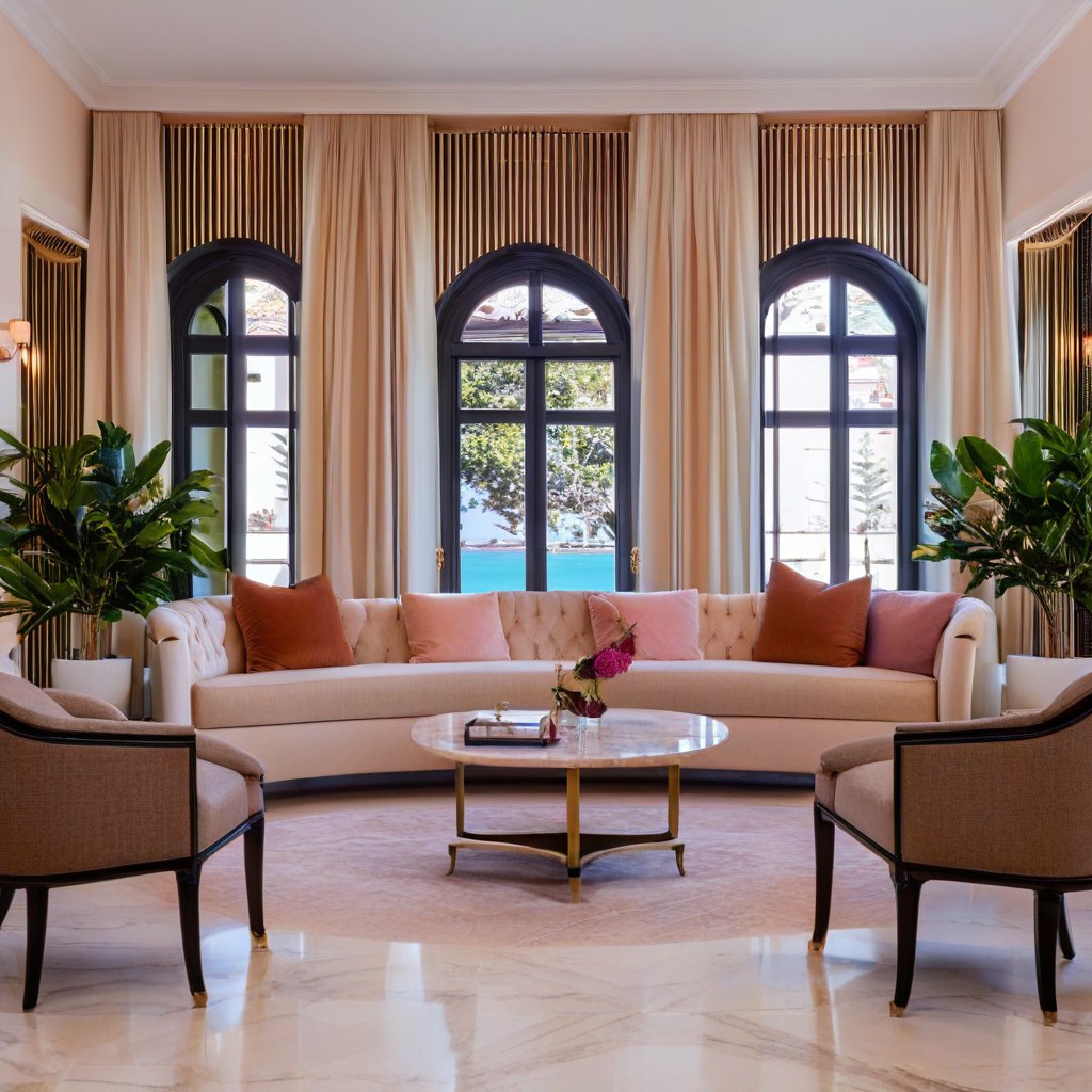 Luxury furniture Nice hotel hall with Casa Padrino designer armchairs