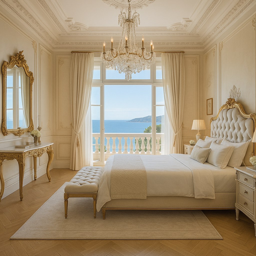 Luxury furniture Saint-Jean-Cap-Ferrat elegant baroque bedroom by Casa Padrino