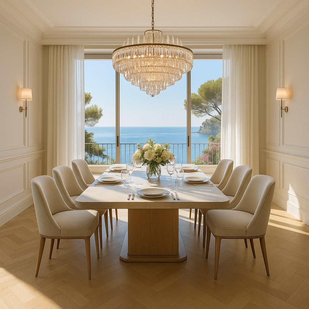 Luxury furniture Saint-Jean-Cap-Ferrat formal dining room by Casa Padrino