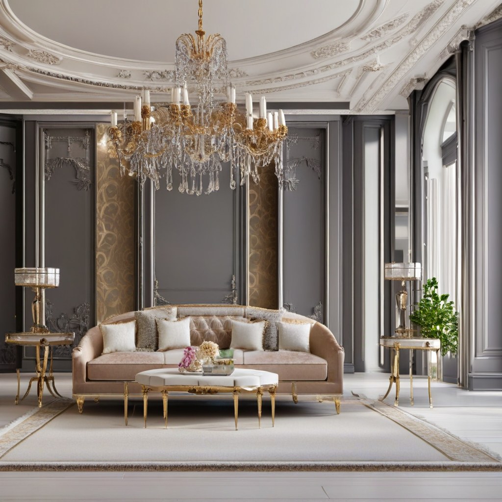Luxury furniture USA in a Beverly Hills estate living room by Casa Padrino