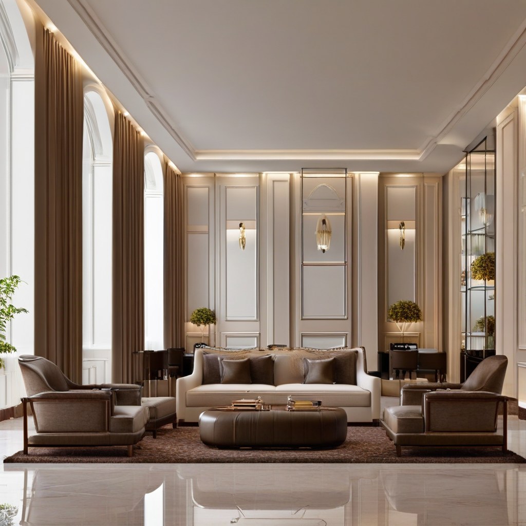Luxury furniture USA in a luxury hotel lobby by Casa Padrino