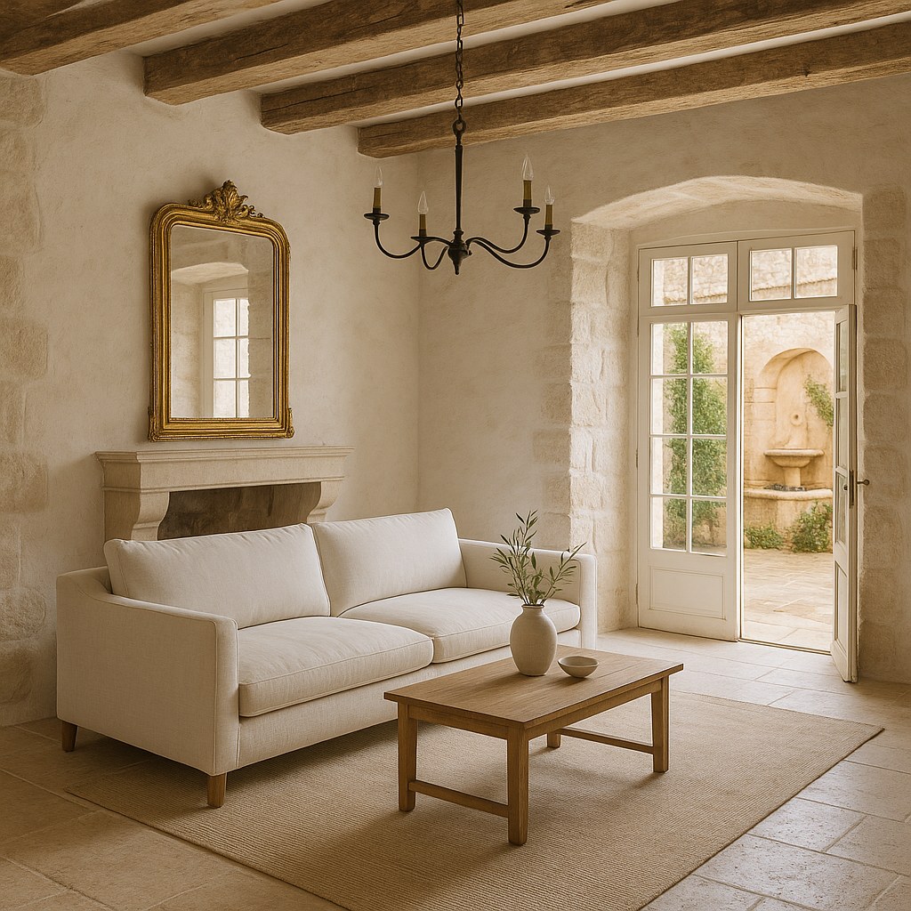 Luxury furniture Vence white salon in clear chapel light by Casa Padrino