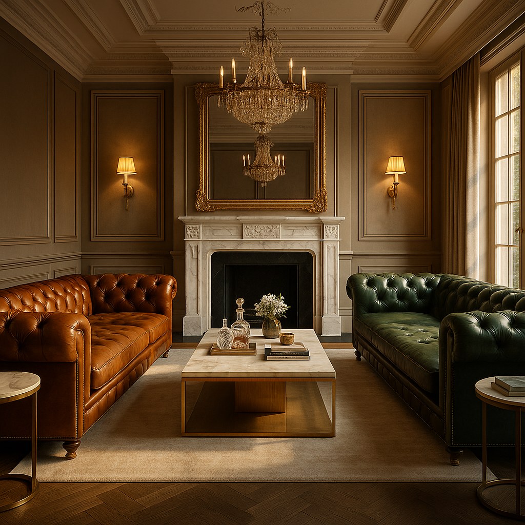 Luxury interior solutions in a Chesterfield lounge setting by Casa Padrino