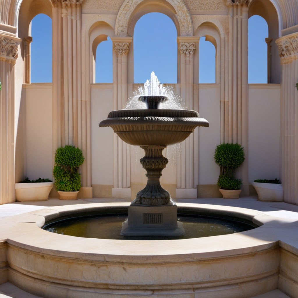 White art nouveau wall fountain detail by Casa Padrino