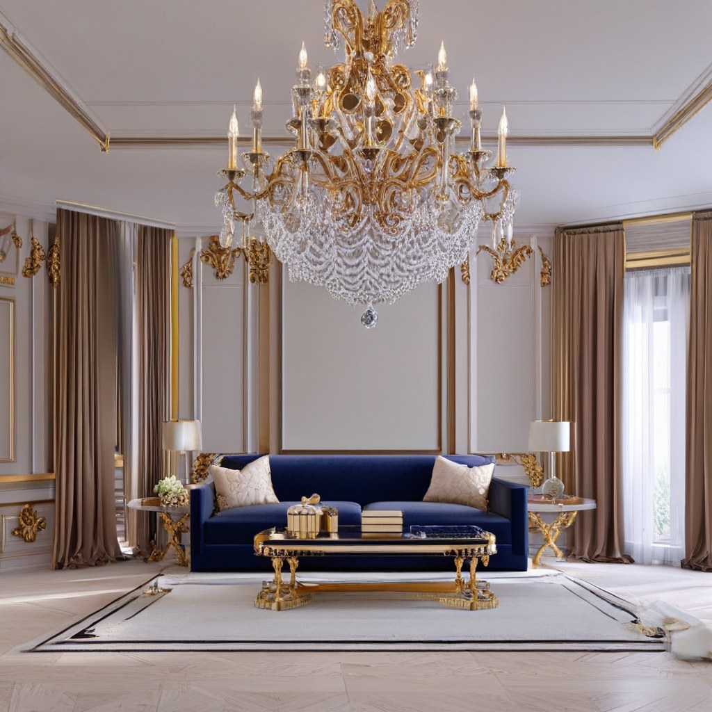 Muebles de lujo Bilbao: salón señorial con sofá de terciopelo de Casa Padrino