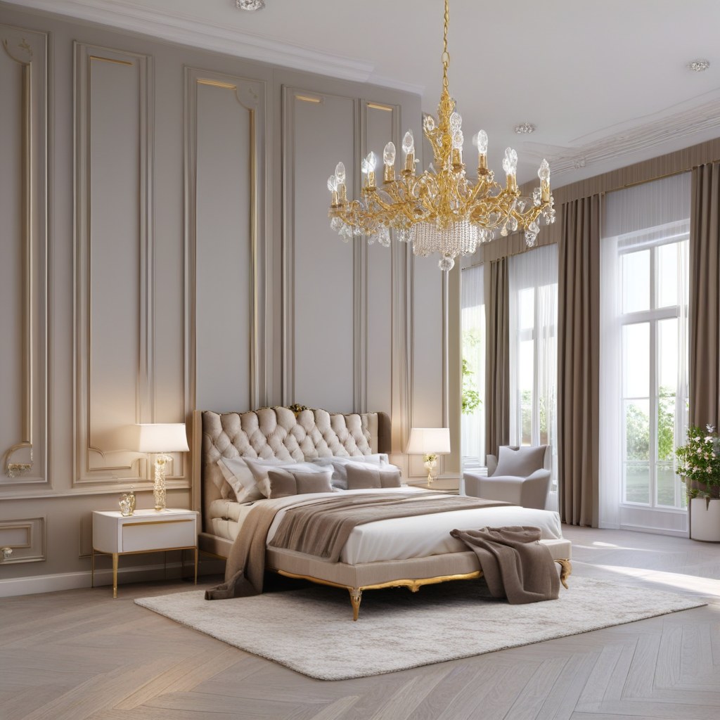 Muebles de lujo Madrid: dormitorio barroco en piso señorial de Casa Padrino