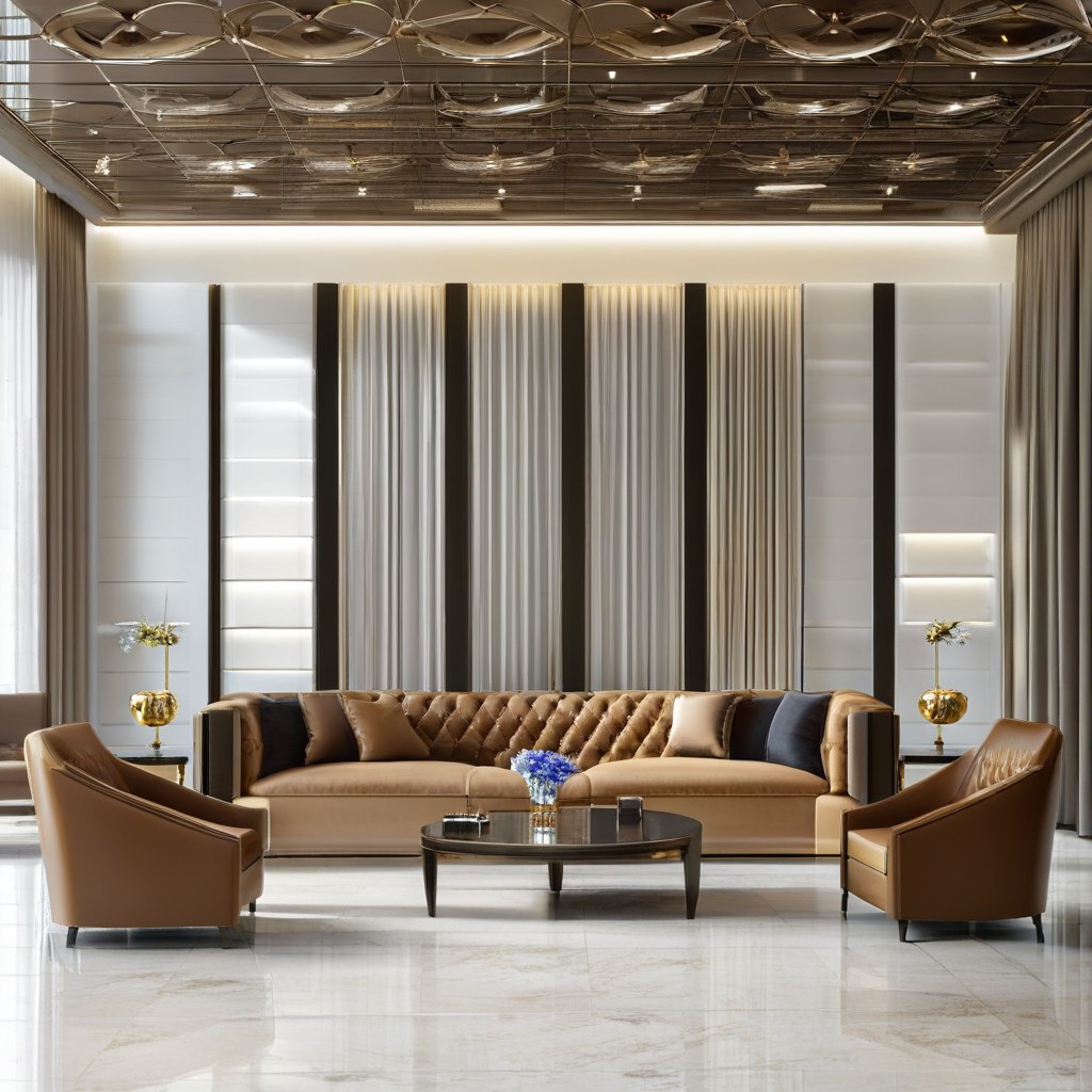 Muebles de lujo Valencia: lobby de hotel con sillones de diseño de Casa Padrino