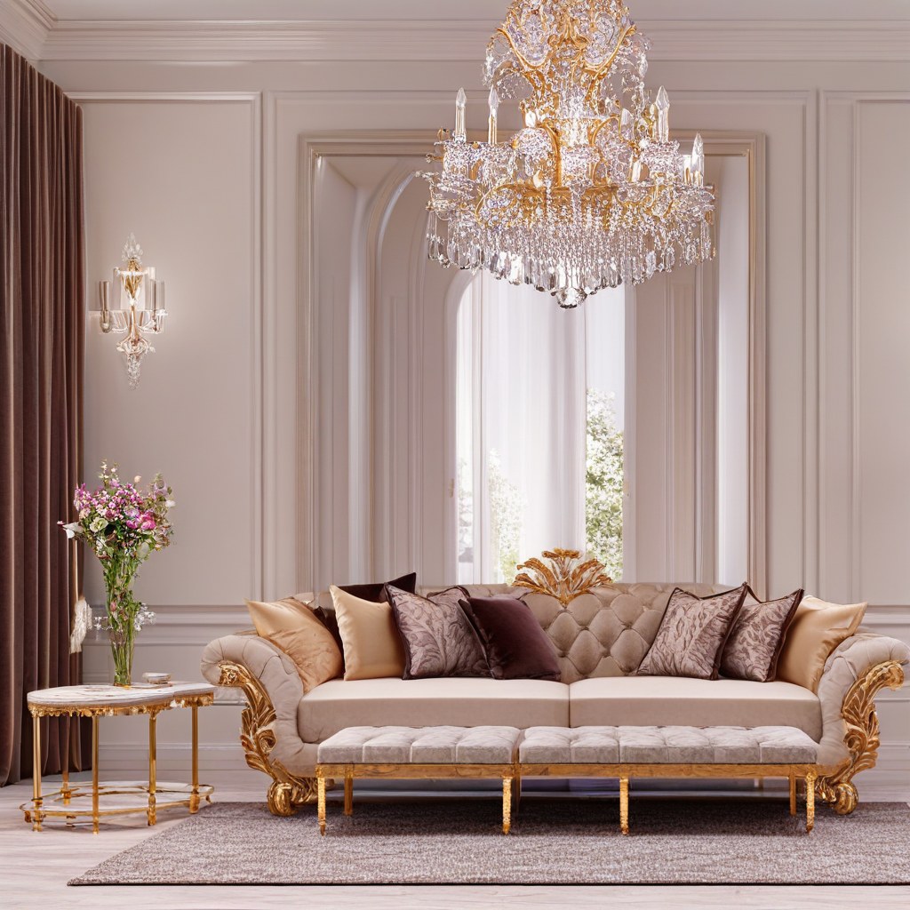 Fauteuil baroque avec détail du velours raffiné par Casa Padrino