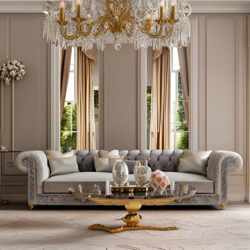 Détail de manufacture baroque avec ornement sculpté à la main et recouvert de feuille d'or