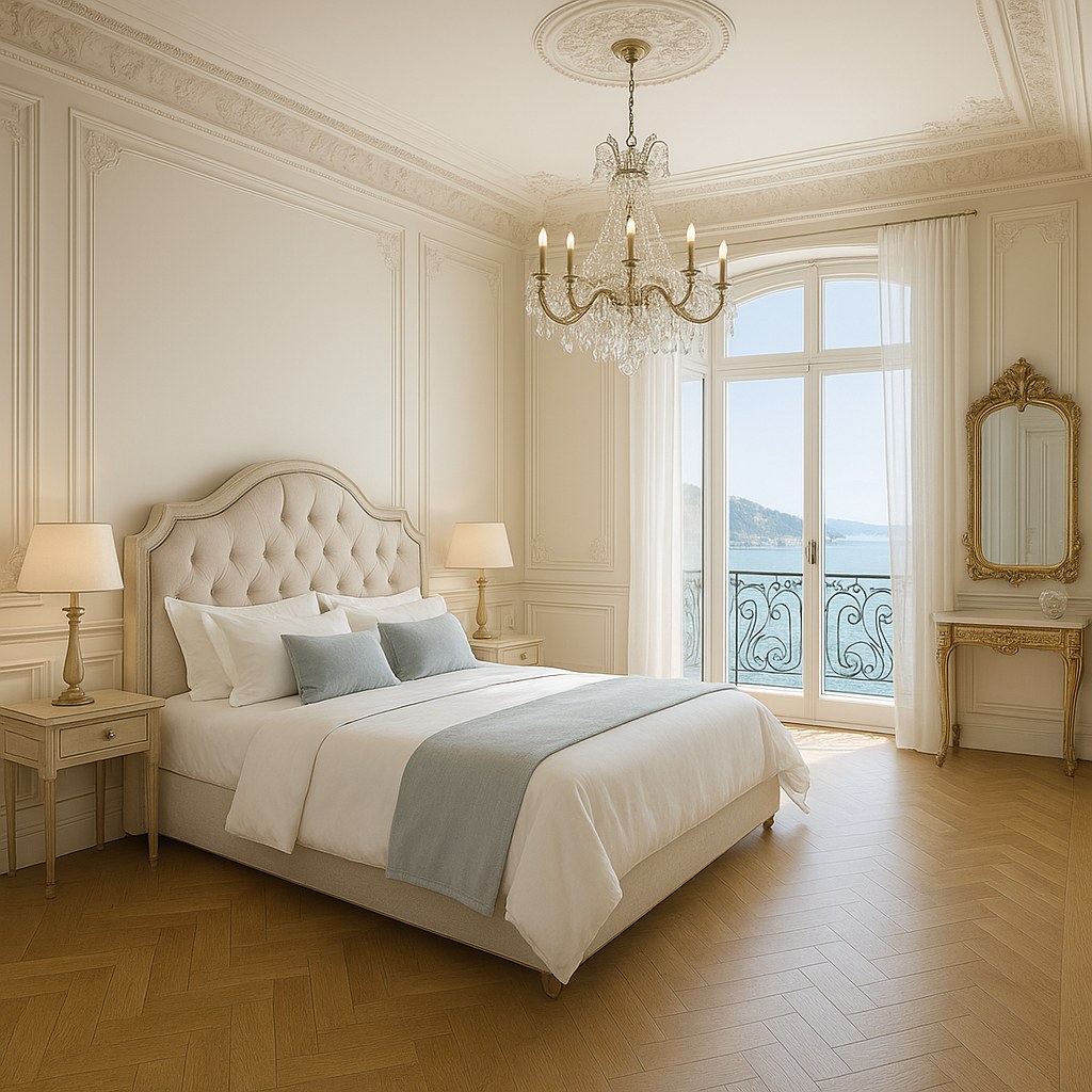 Meubles de luxe Beaulieu-sur-Mer chambre Belle Époque élégante de Casa Padrino