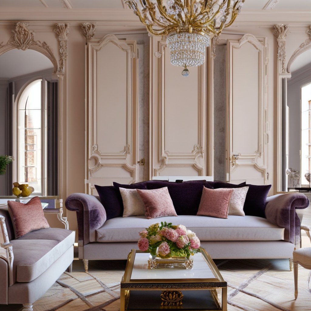Meubles de luxe Bordeaux salon luxueux avec canapé en velours de Casa Padrino