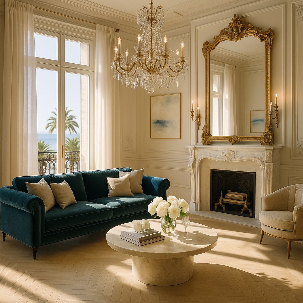 Meubles de luxe Cannes villa Belle Époque avec vue sur les îles de Lérins de Casa Padrino