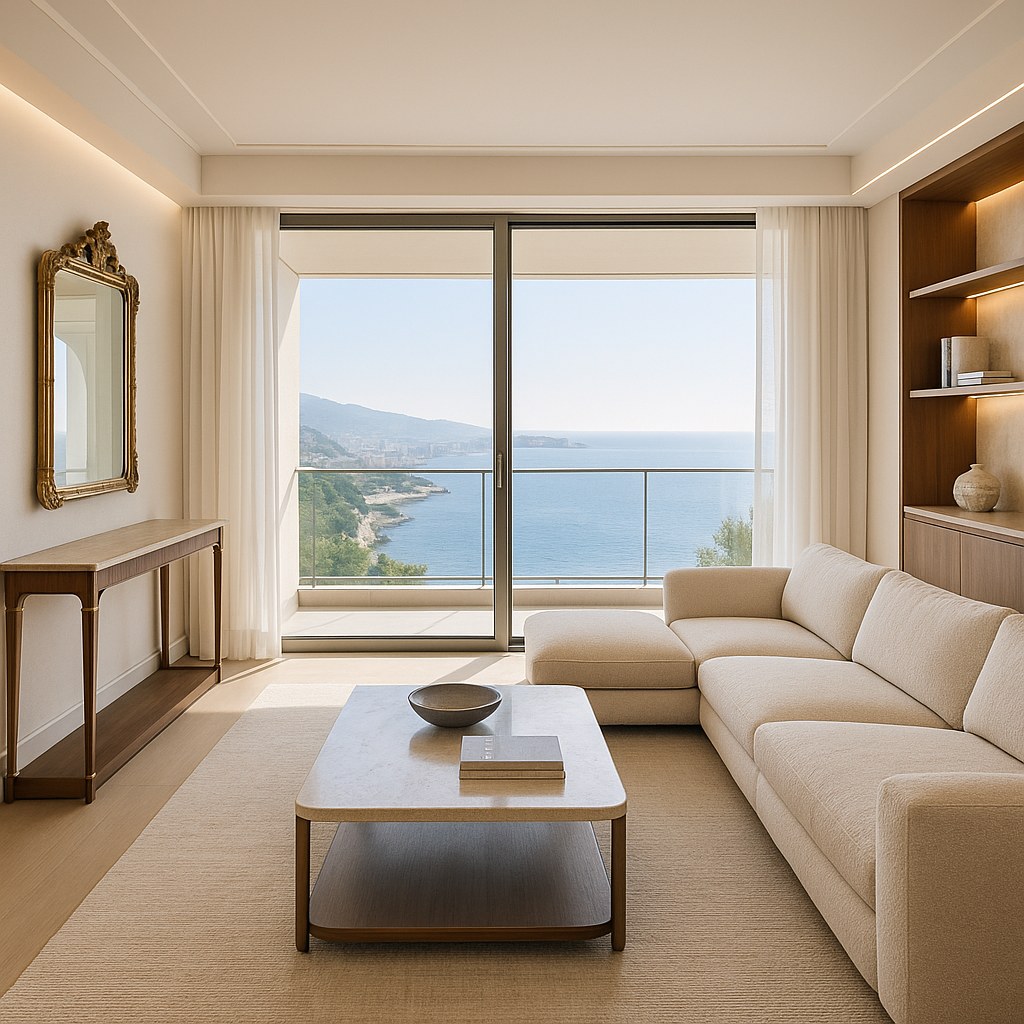 Meubles de luxe Cap-d'Ail penthouse avec vue vers Monaco de Casa Padrino
