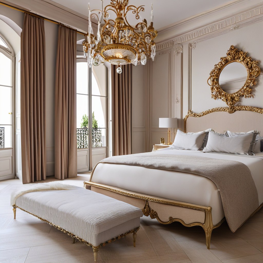 Meubles de luxe Montpellier chambre baroque élégante de Casa Padrino