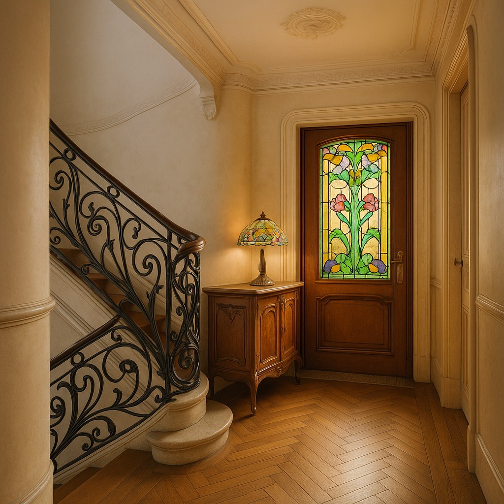 Meubles de luxe dans le 16e arrondissement : immeuble art nouveau de la rue La Fontaine par Casa Padrino