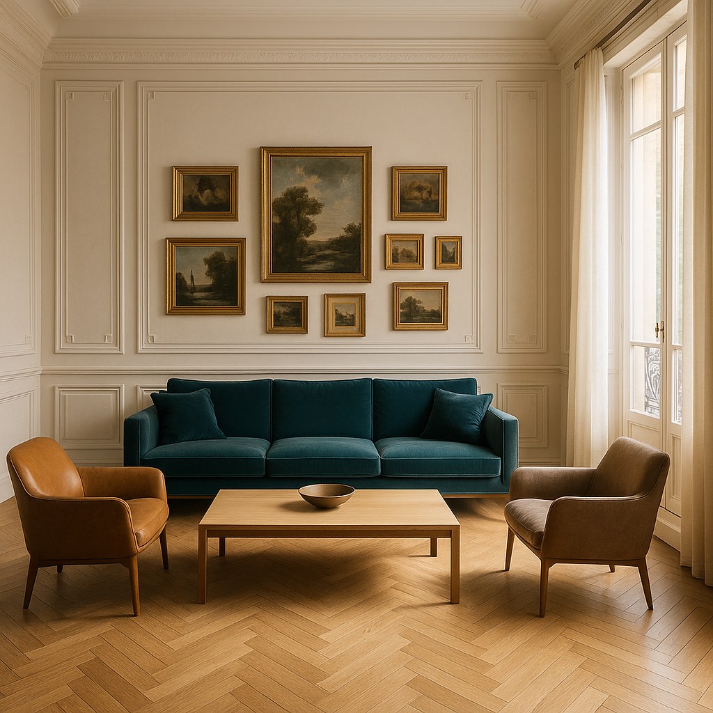 Meubles de luxe à Saint Germain des Prés : salon de collectionneur par Casa Padrino
