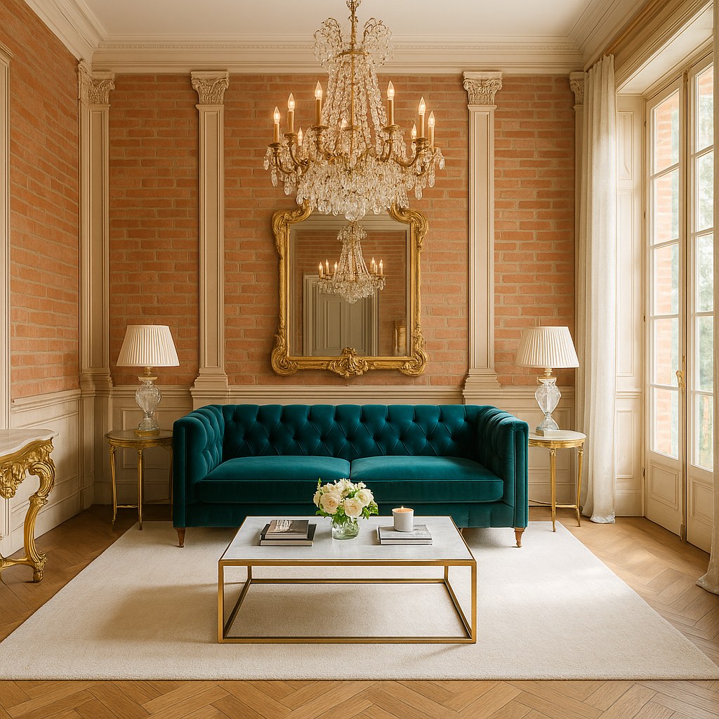 Meubles de luxe Toulouse salon luxueux avec canapé en velours de Casa Padrino