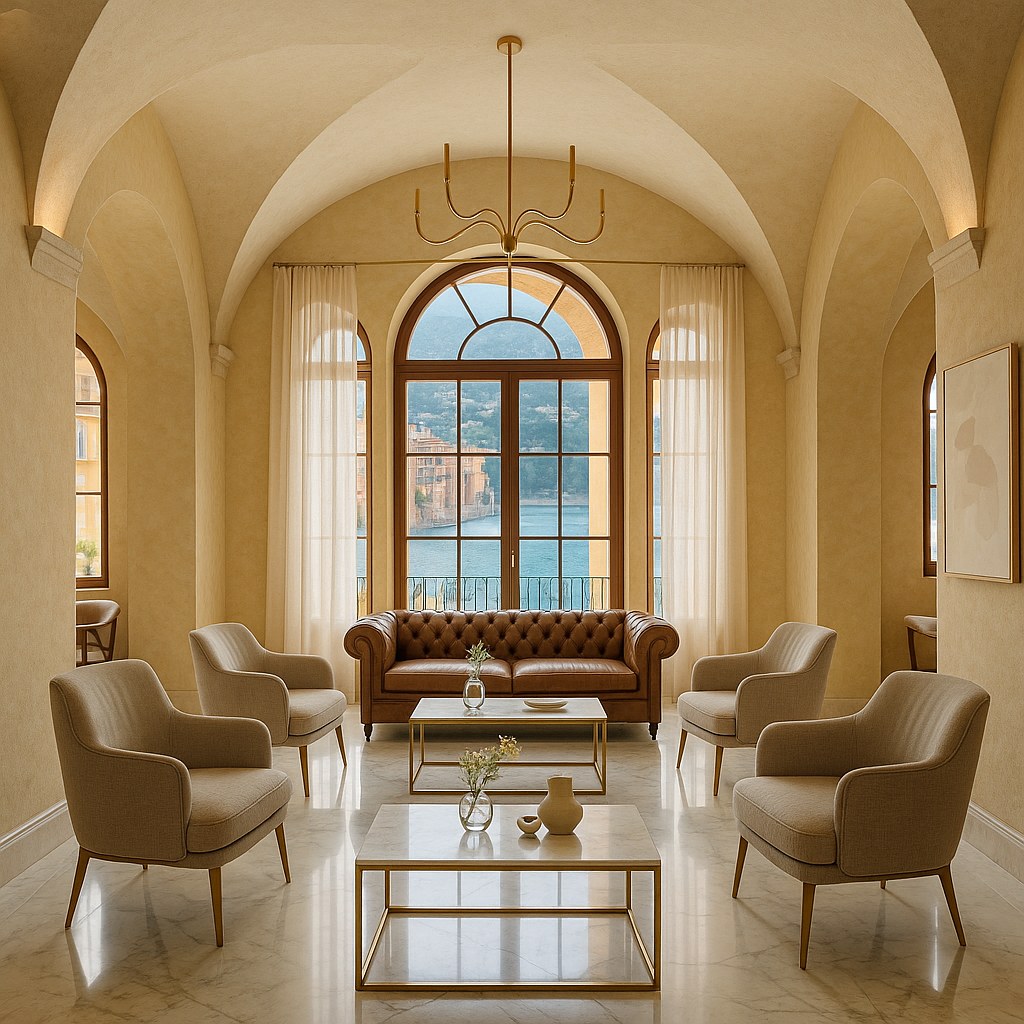 Meubles de luxe Villefranche-sur-Mer suite avec fauteuils design de Casa Padrino