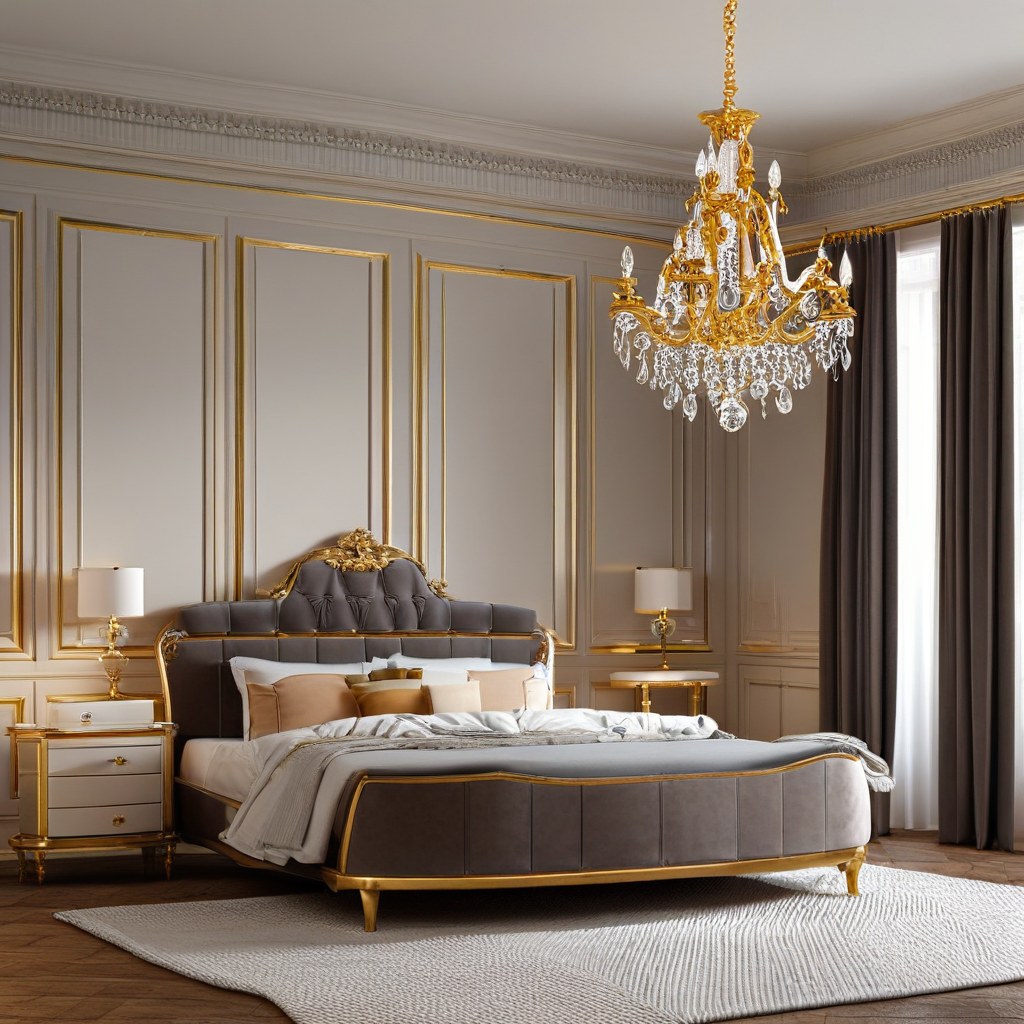 Mobili di lusso Catania - camera da letto barocca in villa di Casa Padrino