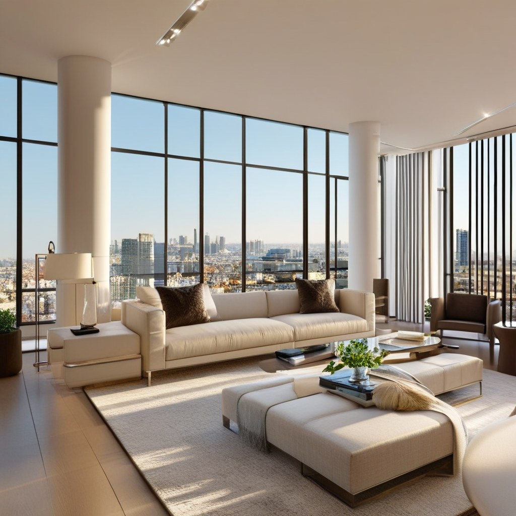 Mobili di lusso Palermo - attico zona giorno con mobili di design di Casa Padrino