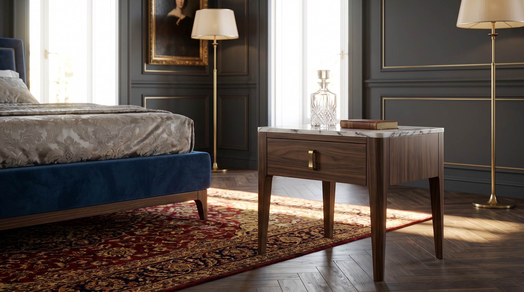 Side Table with Drawer: Which Depth Still Fits Next to the Bed