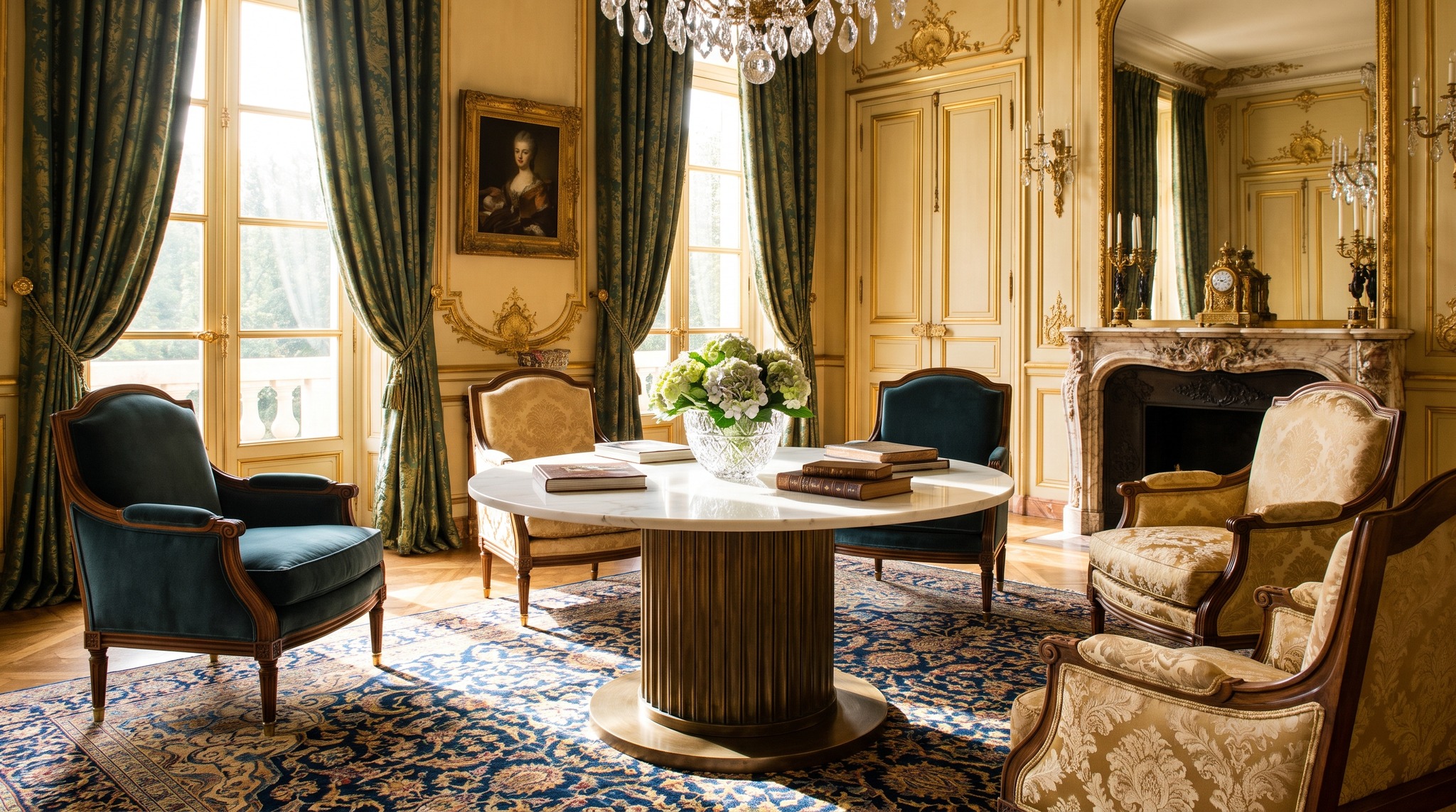 Table basse avec plusieurs fauteuils : la bonne position pour tous