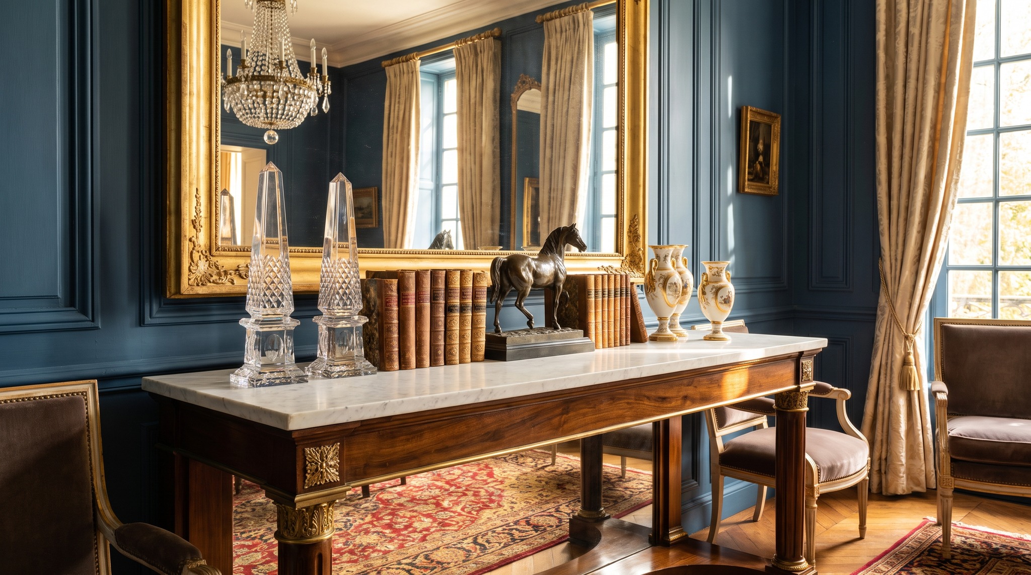 Decorating a Console Table: What Height for Objects Placed Side by Side