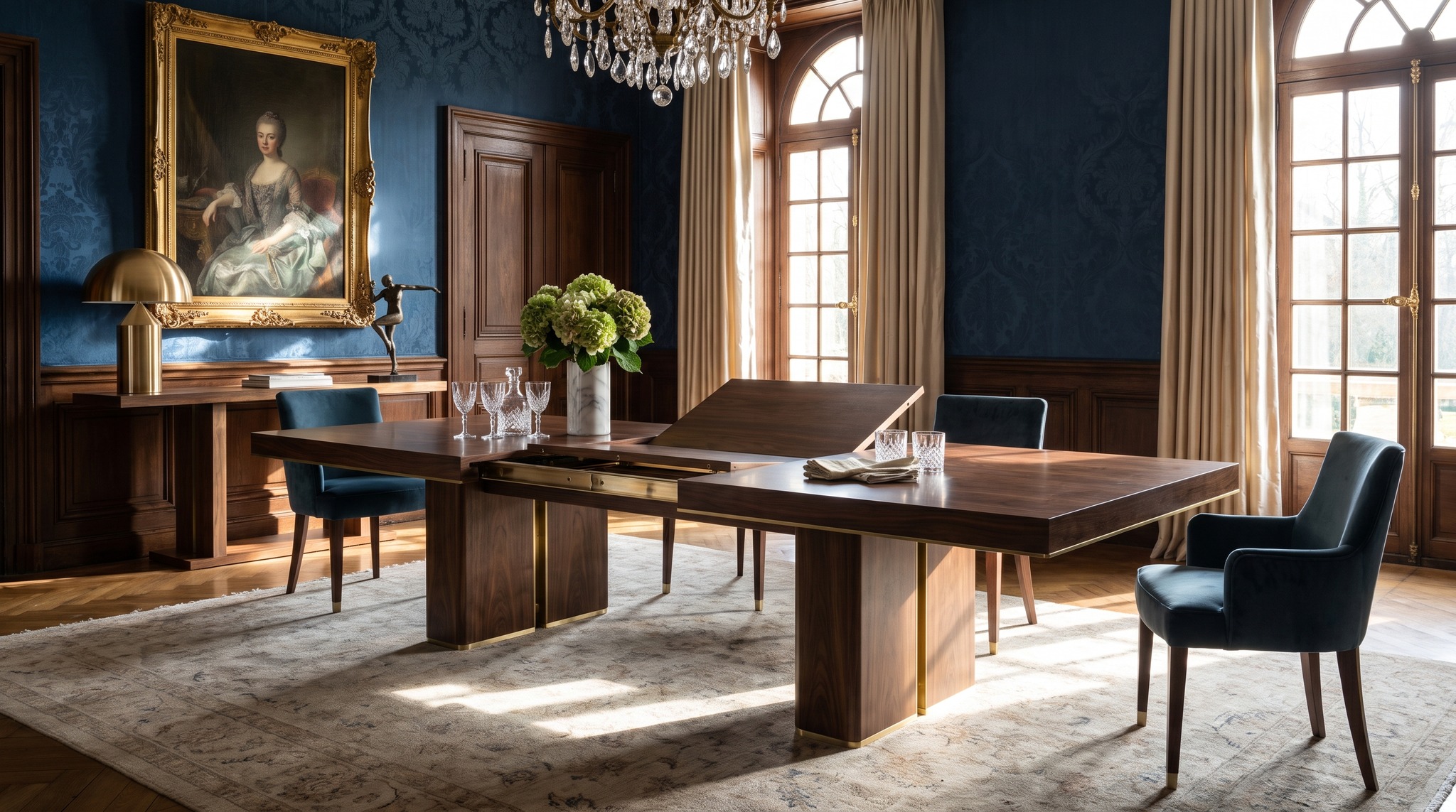 Extendable Dining Table: How Much Space the Mechanism Needs at the Sides