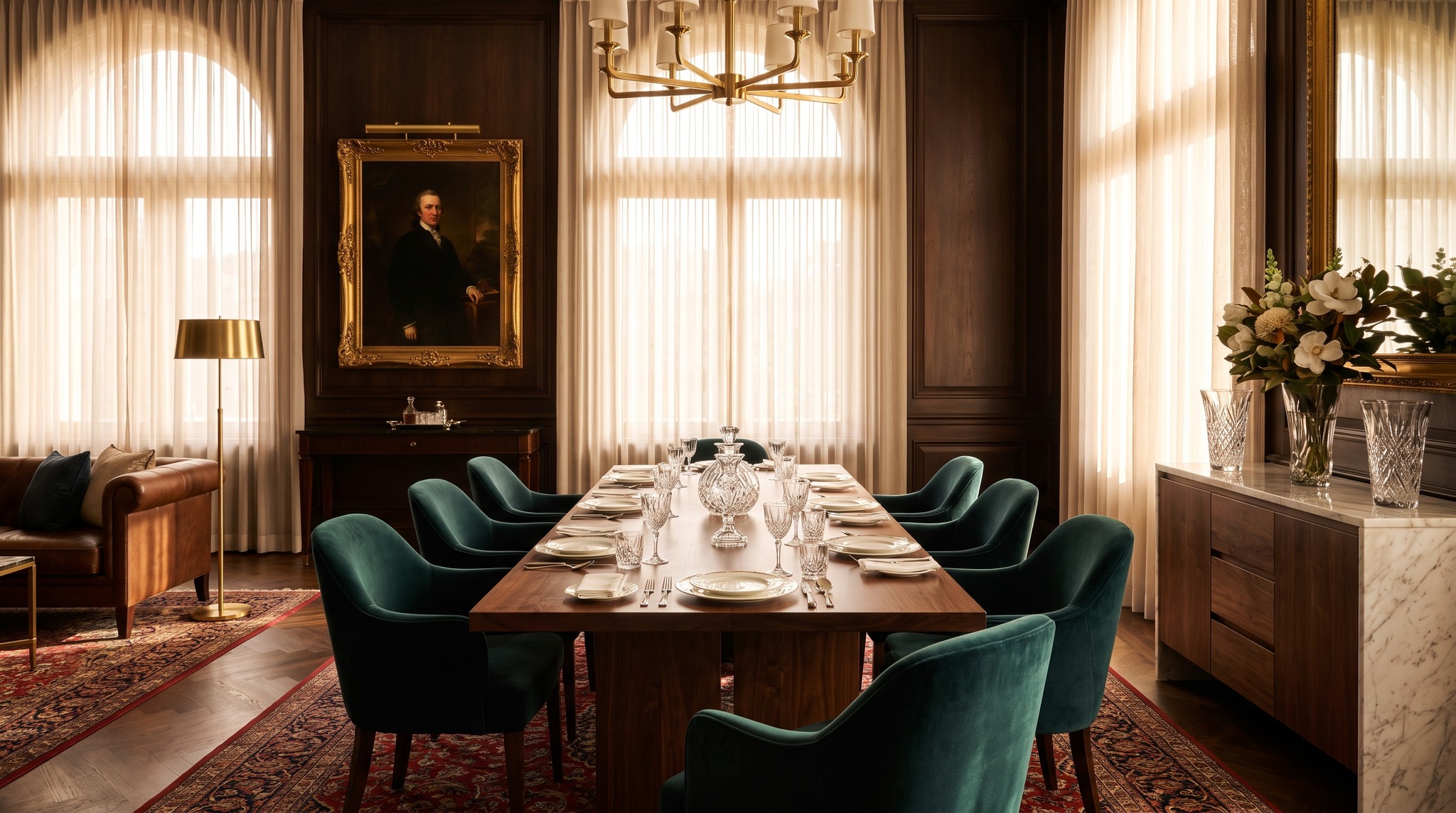 Mesa de comedor junto al ventanal: considerar el deslumbramiento y la orientación de los asientos