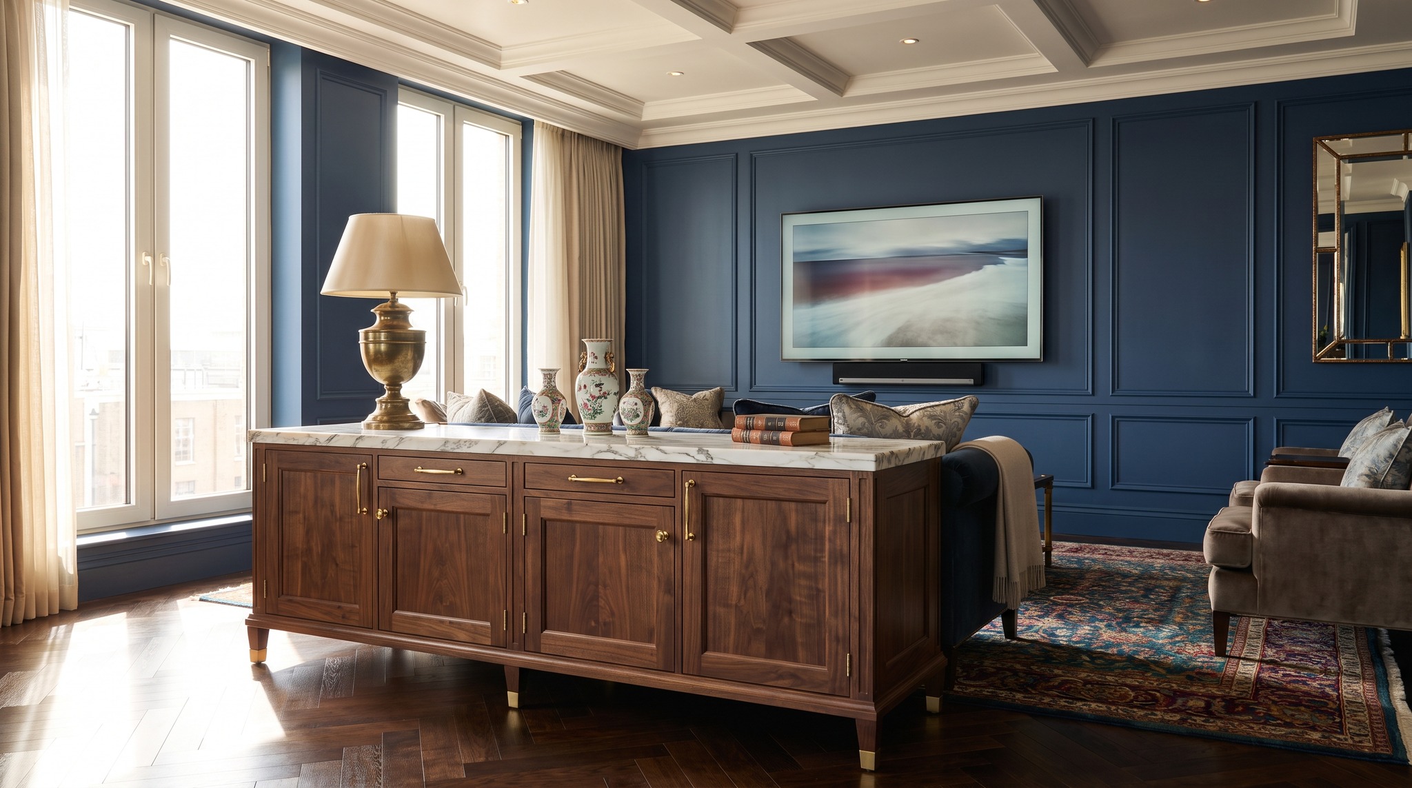 Sideboard unter dem Fernseher: welche Breite und welche Höhe