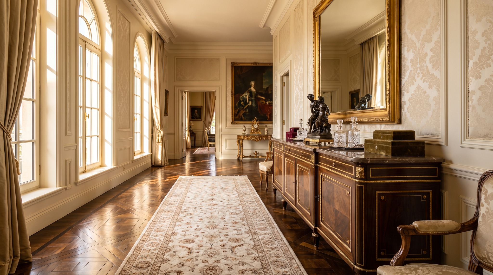 Credenza nell'ingresso: quale lunghezza non restringe il corridoio