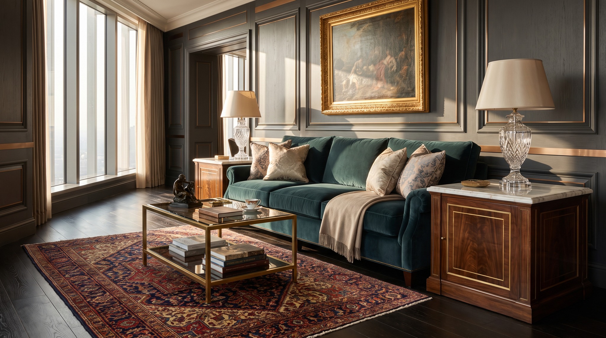Canapé avec table d'appoint : quelles distances sont optimales ?