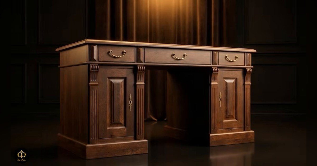 Casa Padrino Luxury Writing Desk: Fine Furniture for Study, Office and Hotel