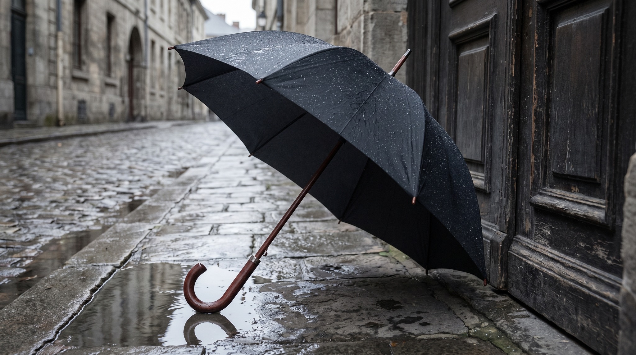 The Gentleman's Umbrella with a Suit: Length, Colour, Handle