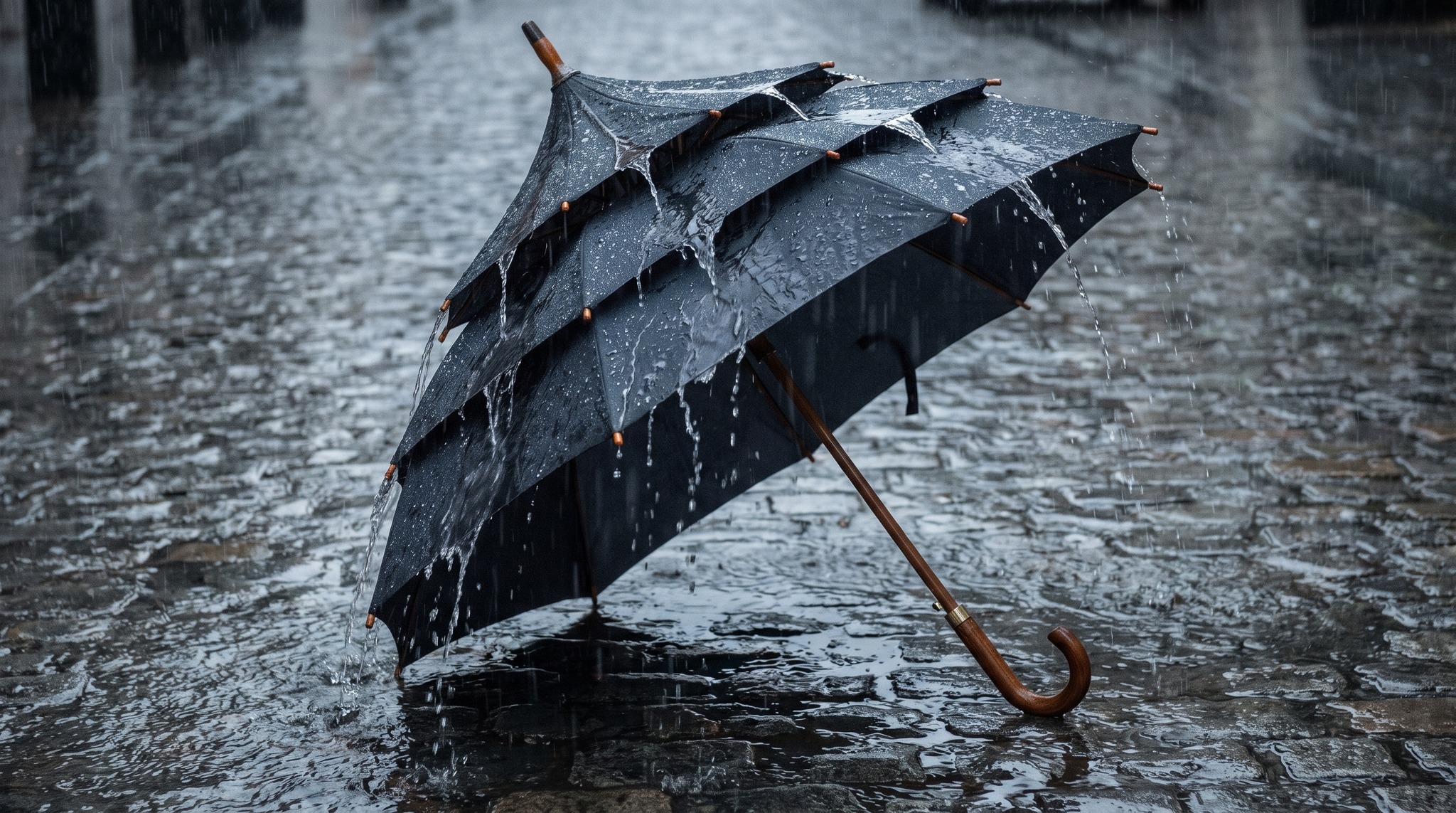 Pagodenform bei Starkregen: Wie die Stufen Wasser ableiten