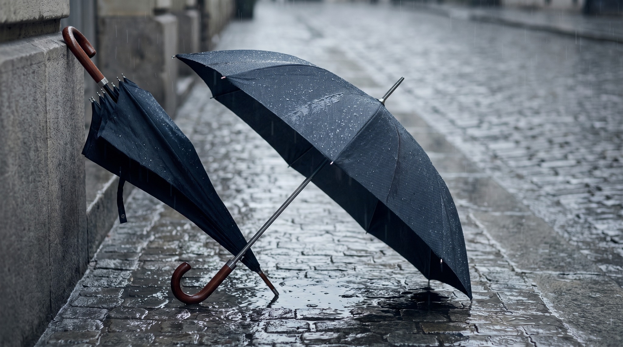 Der Regenschirm beim Fotografieren: freie Hand und Stabilität