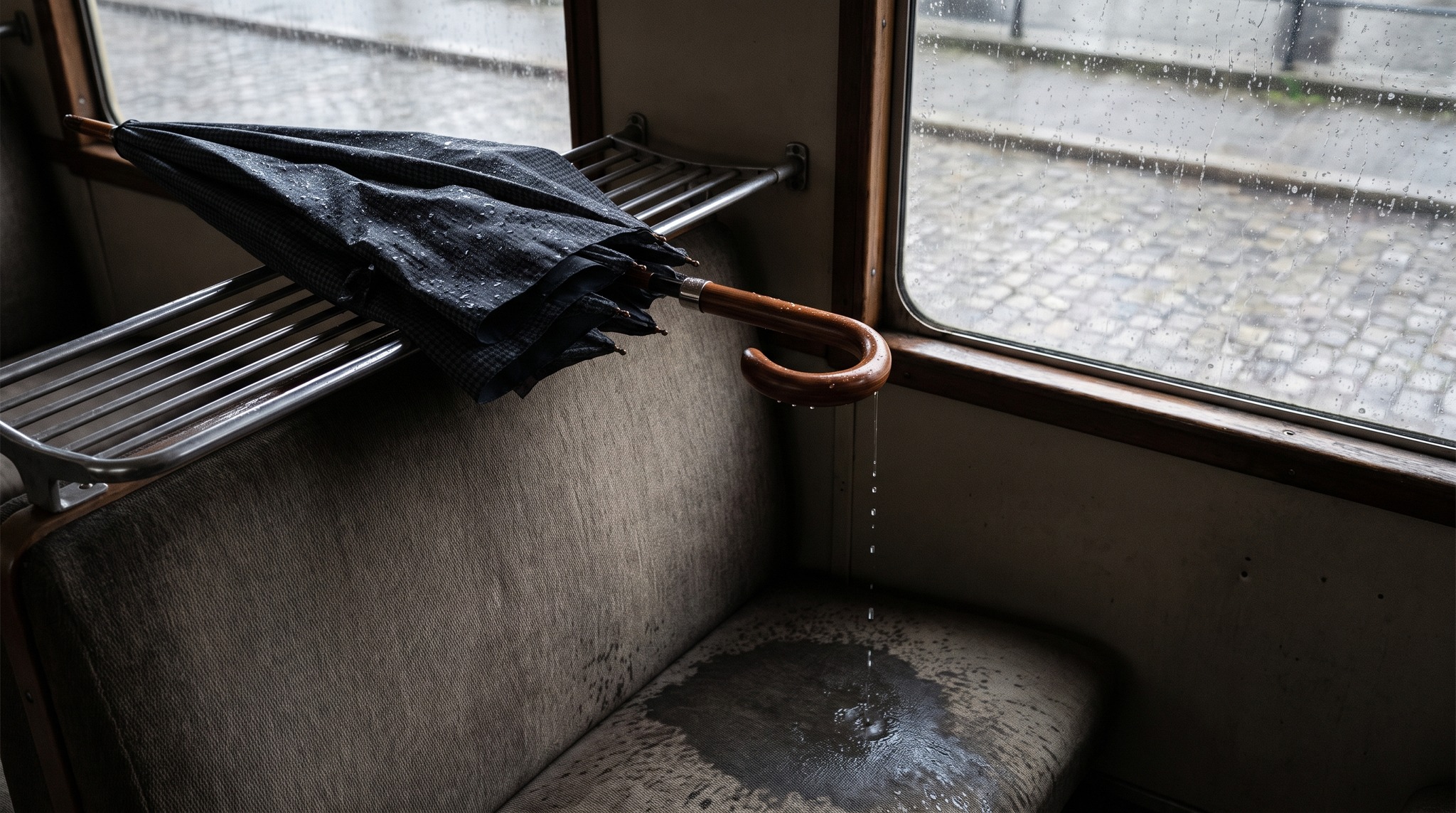 Regenschirm im Zug transportieren: Ablage, Rücksicht und Nässe