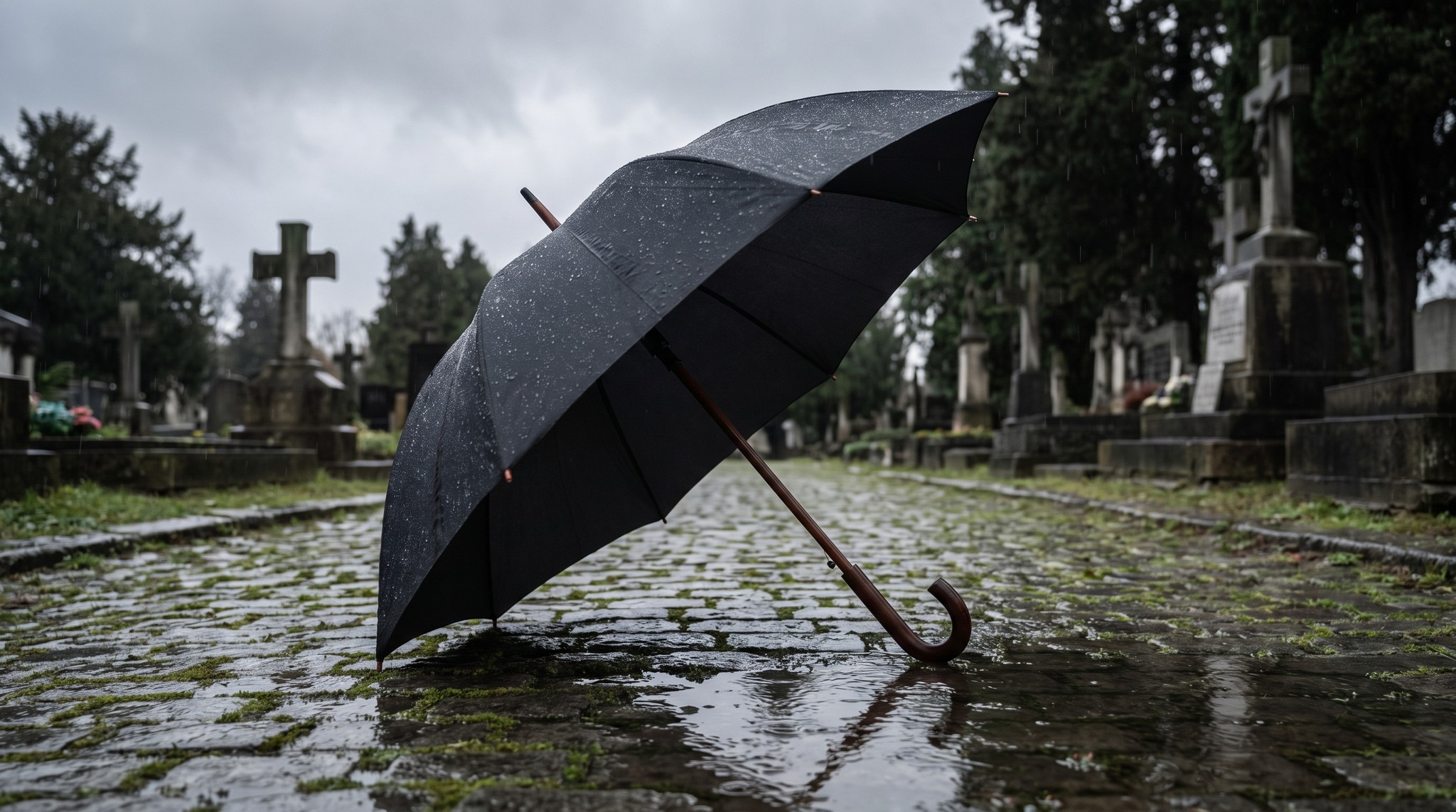 Colour Choice for Mourning: Discreet Umbrellas for Funerals
