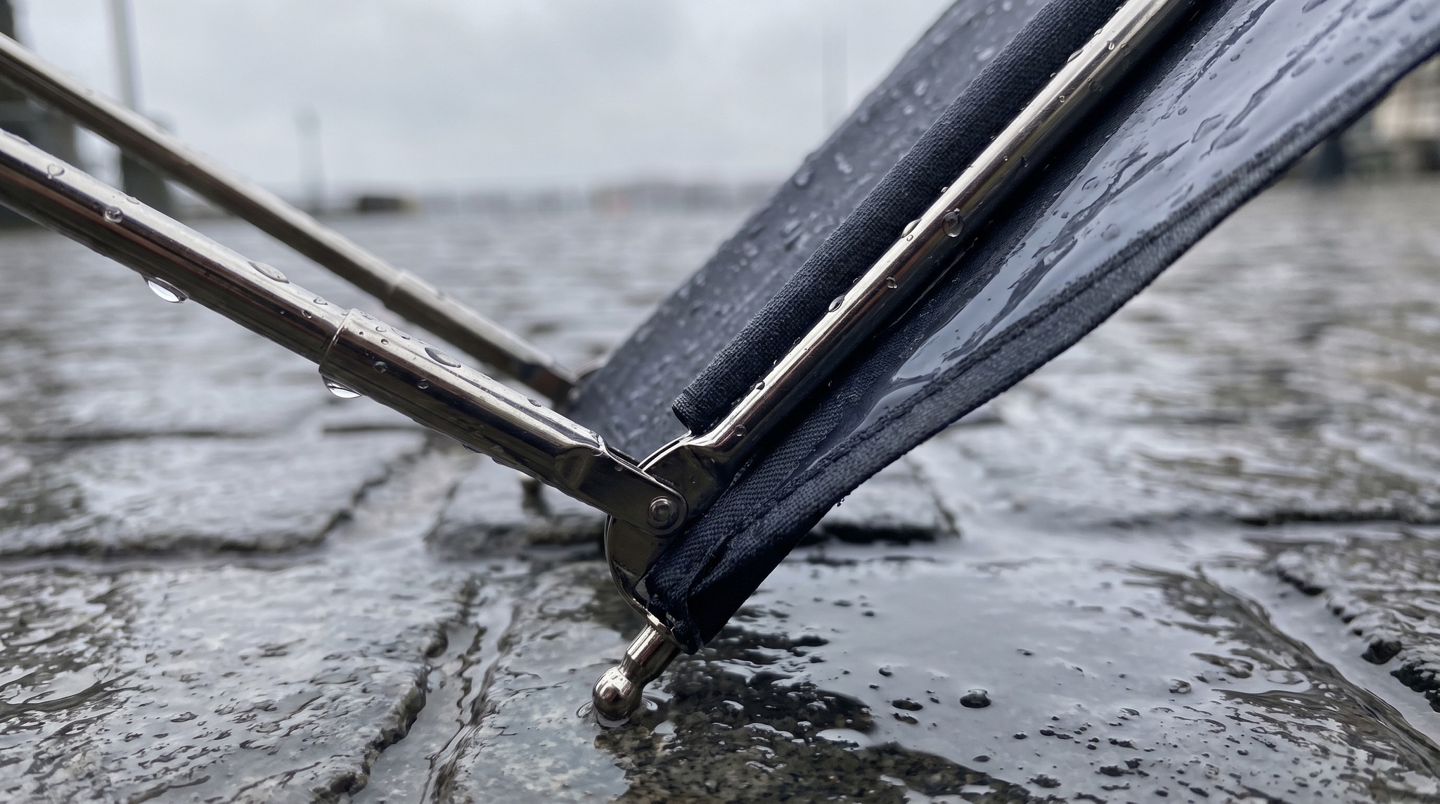 Having umbrellas repaired instead of throwing them away