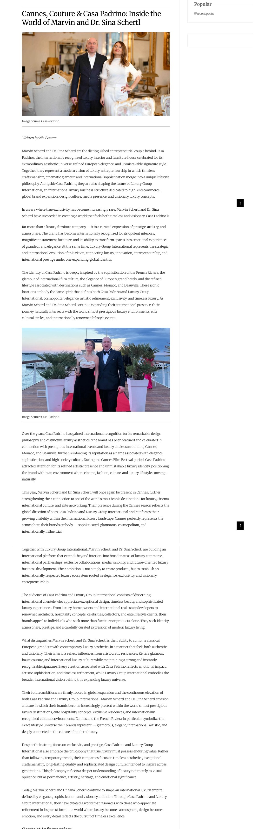 El artículo en West Hollywood Weekly del mayo de 2026