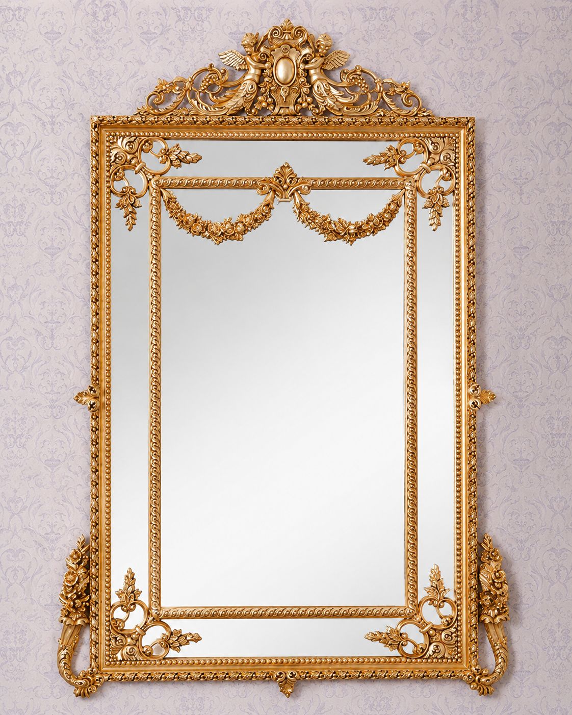 Luxury Hotel Mirror Gold - Made in Italy