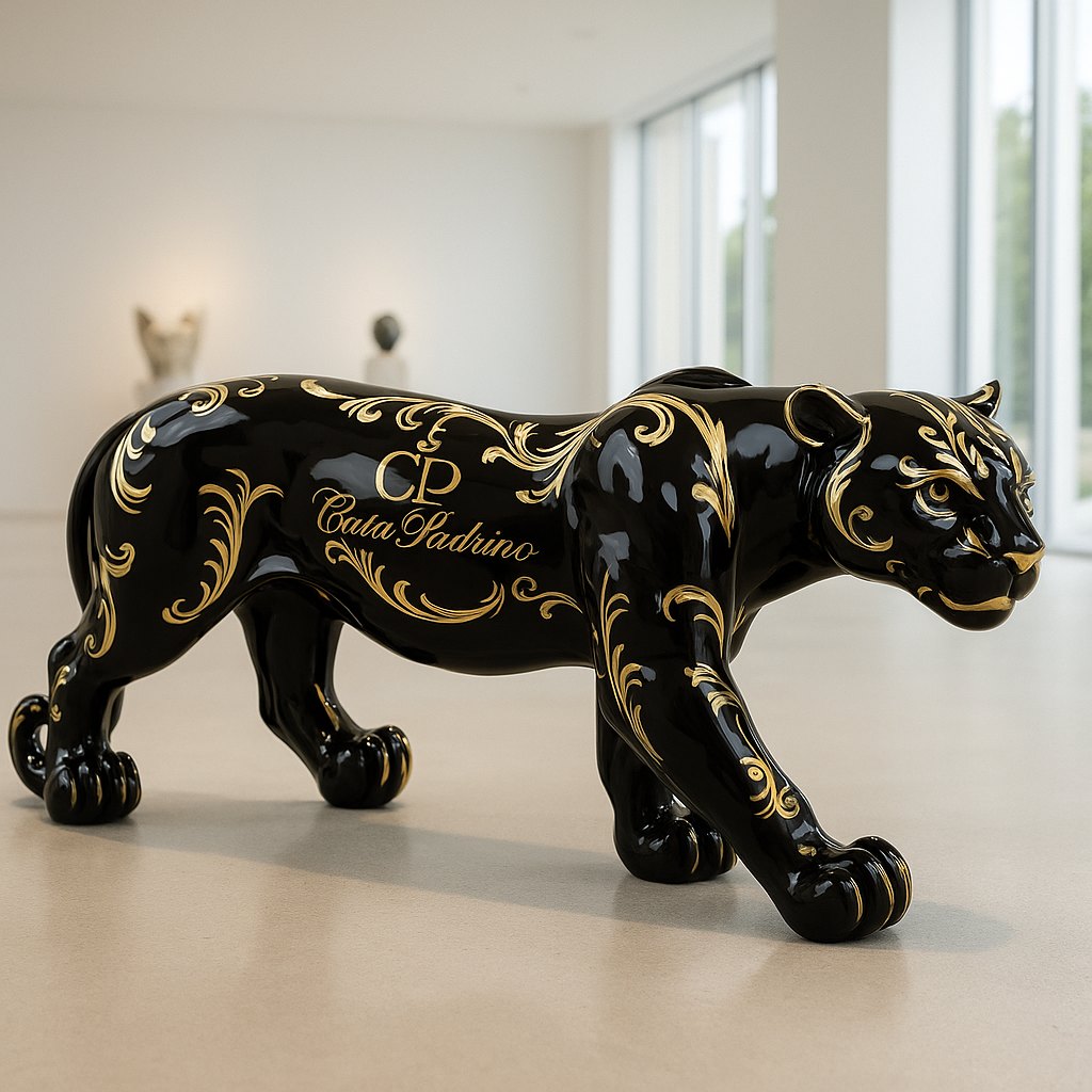 Panther Figures featuring fiberglass material in display
