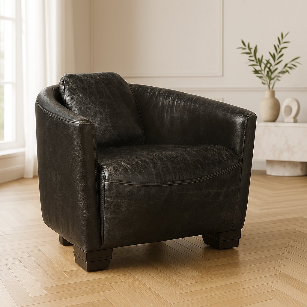 Fauteuils en cuir véritable