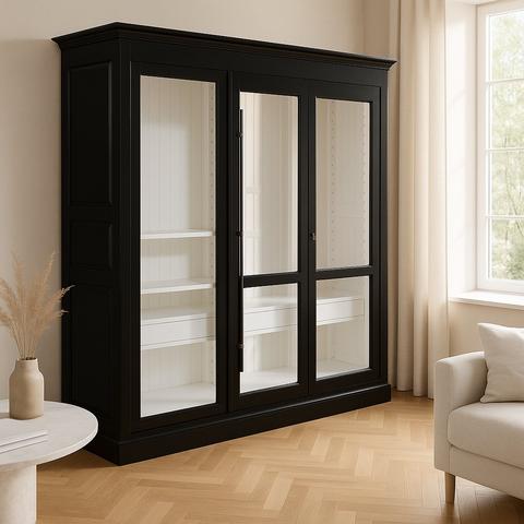 Luxury Wardrobes in a bright interior against a light wall