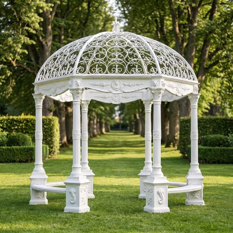 Marmor Pavillon mit Kuppel im Schlosspark
