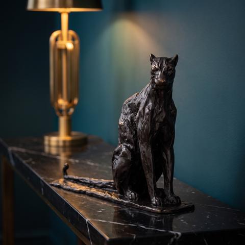 Panther Figur aus Bronze im Art déco Salon