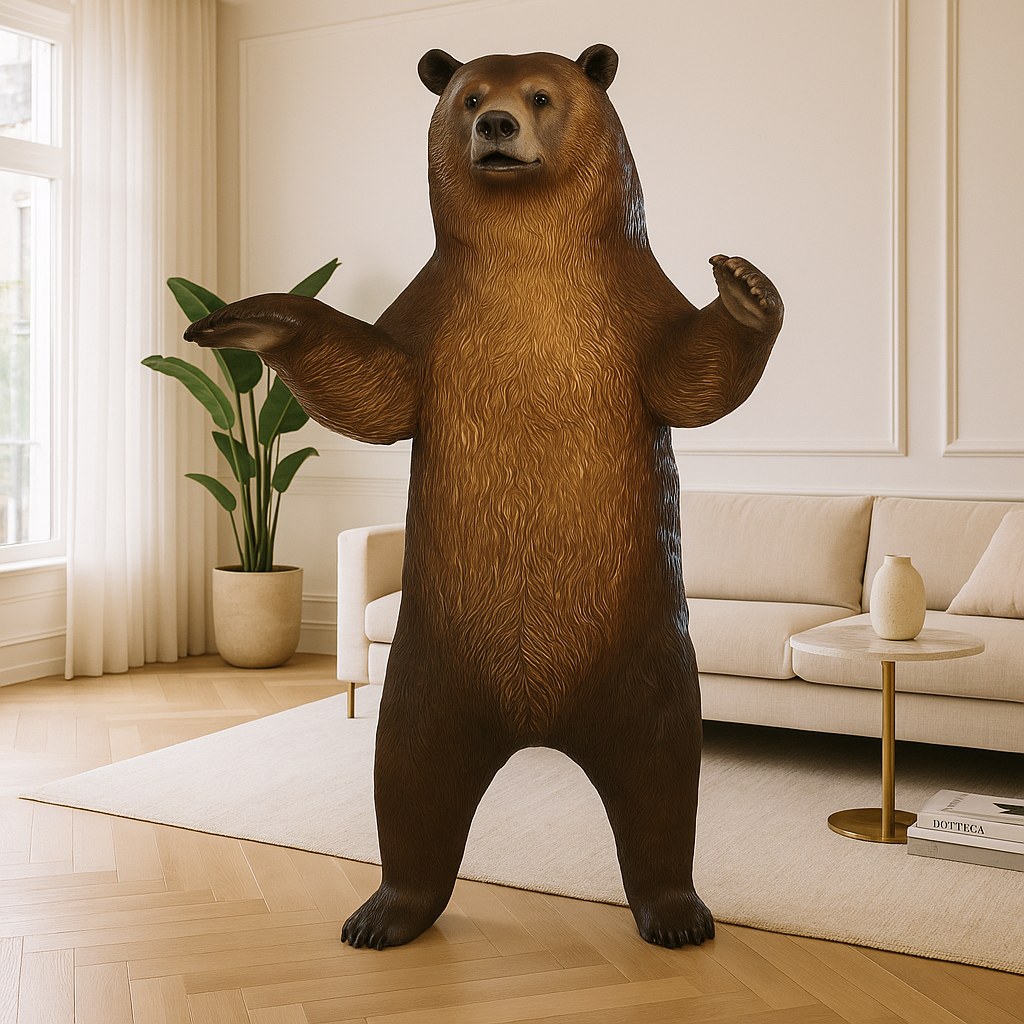 Bear Sculptures made of Resin and Fiberglass
