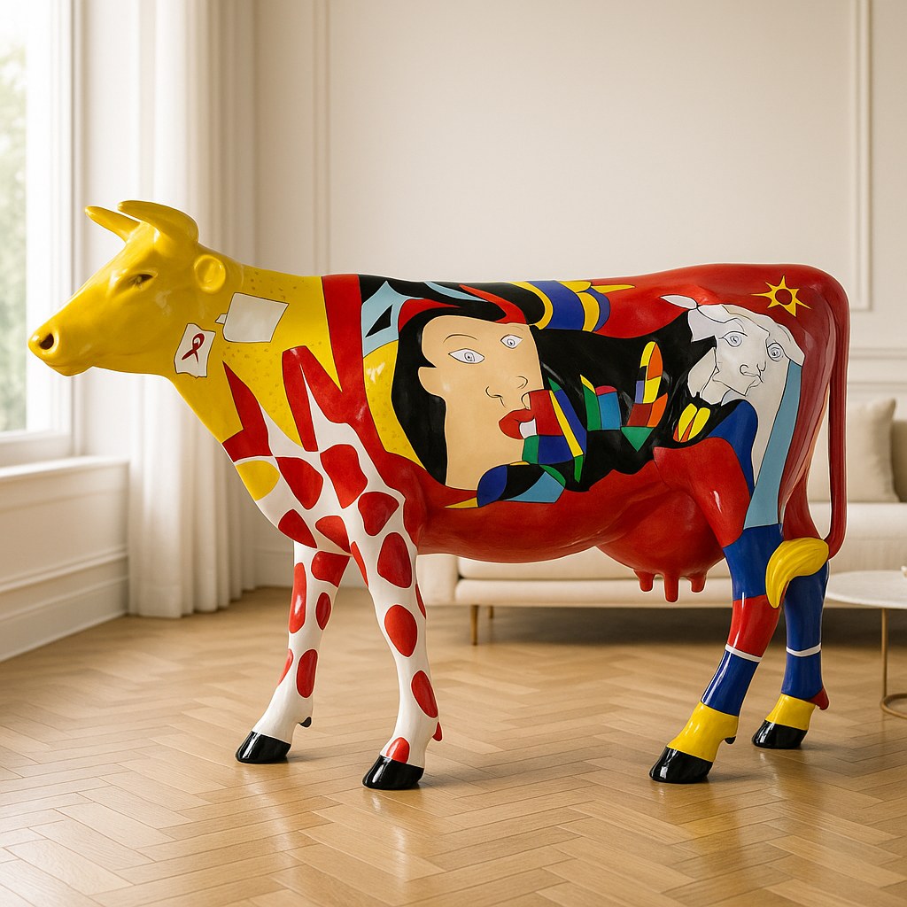 Escultura de Vaca de Casa Padrino